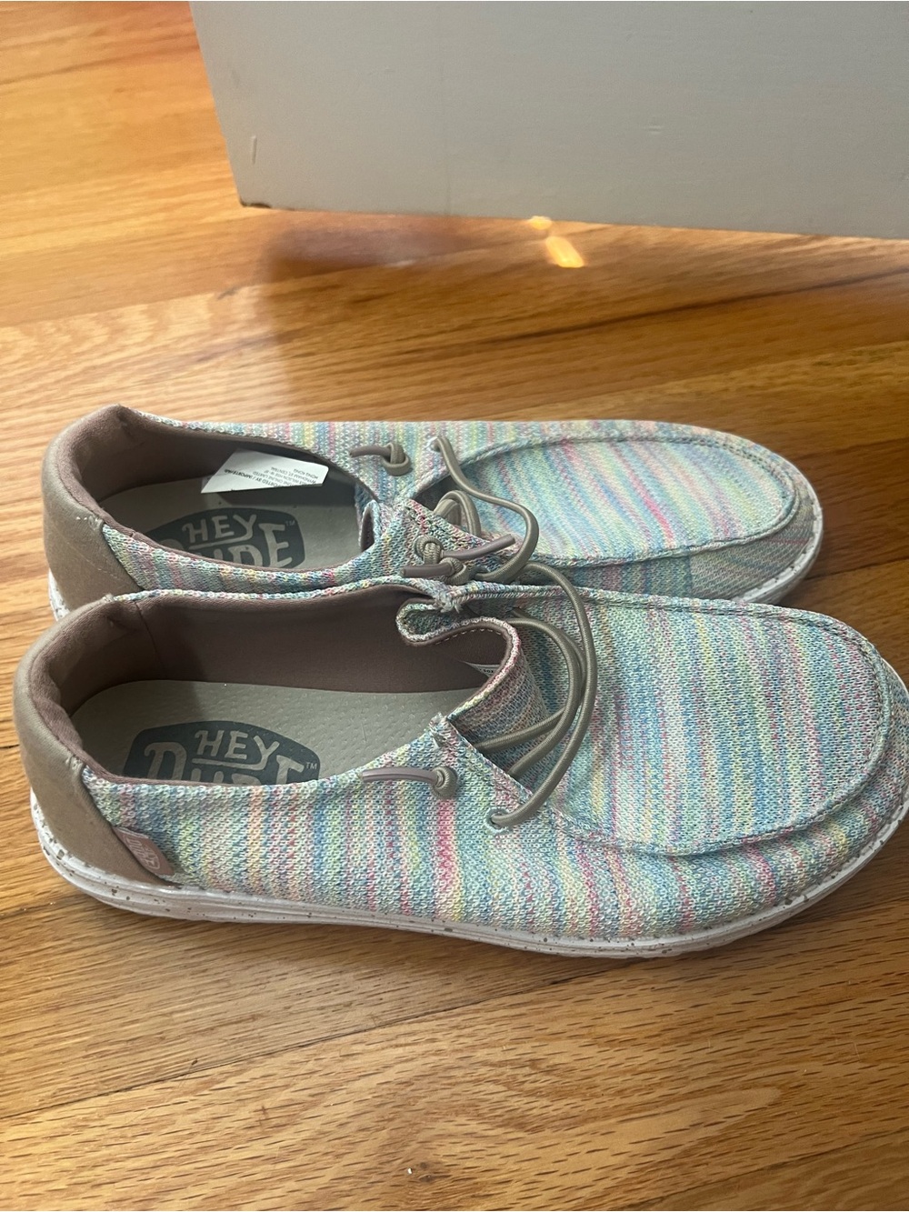 Hey Dude Multicolor Pastel Knit Men's Boat Shoes